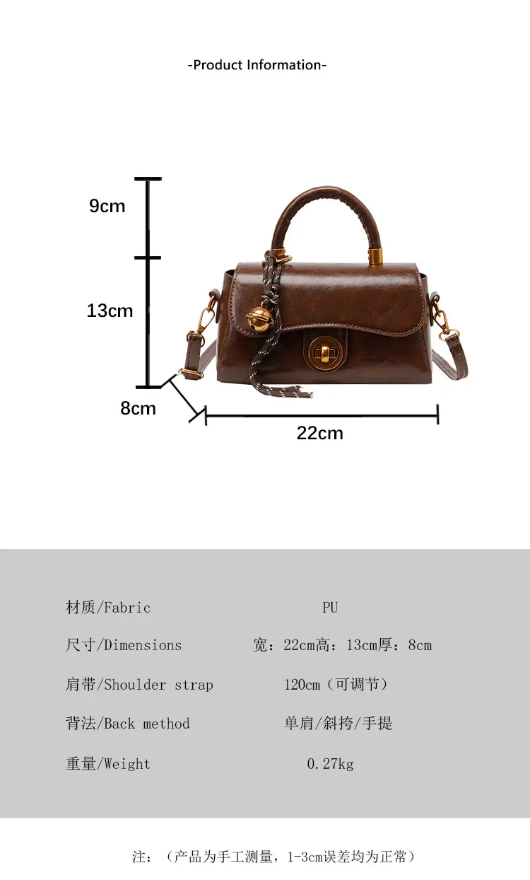 Women Retro Square Shoulder Crossbody Bag 2026 — feature 2