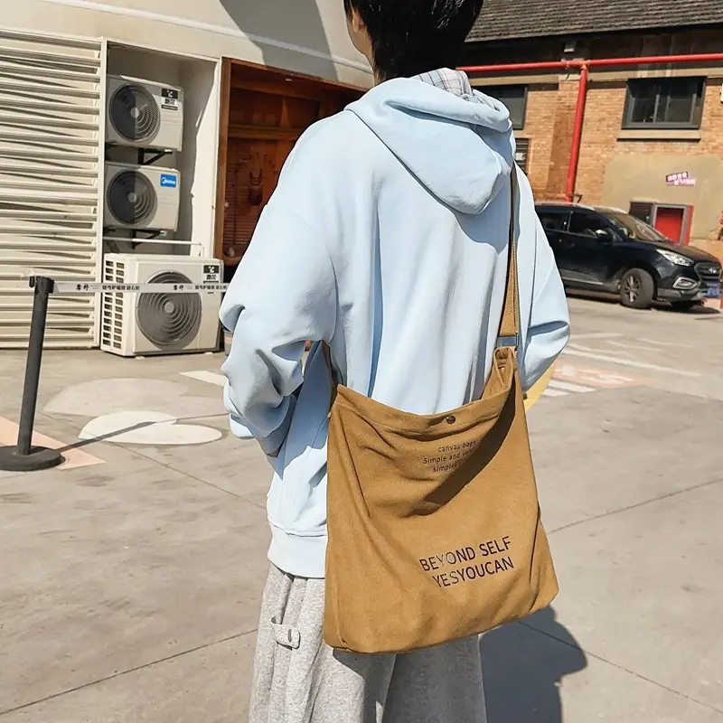 Large Capacity Crossbody Bag for Men Women Retro Ruiying Shoulder Bag - Image 8