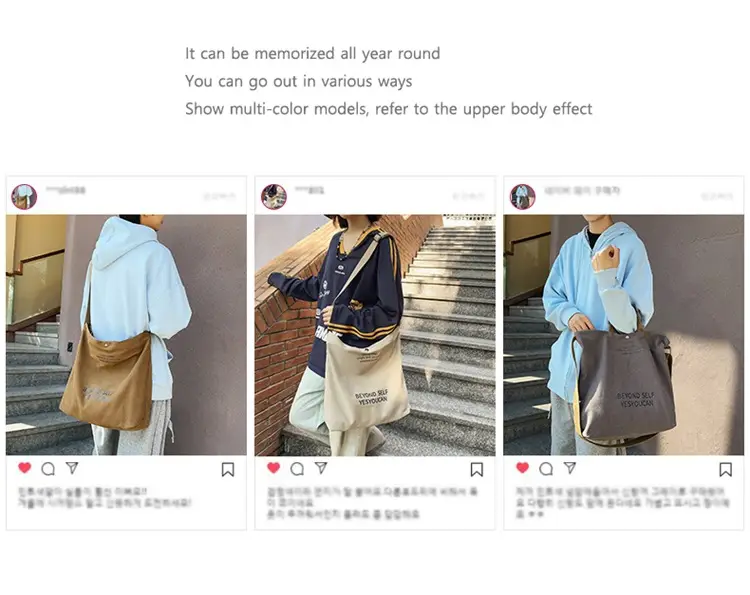 Large Capacity Crossbody Bag for Men Women Retro Ruiying Shoulder Bag — feature 5