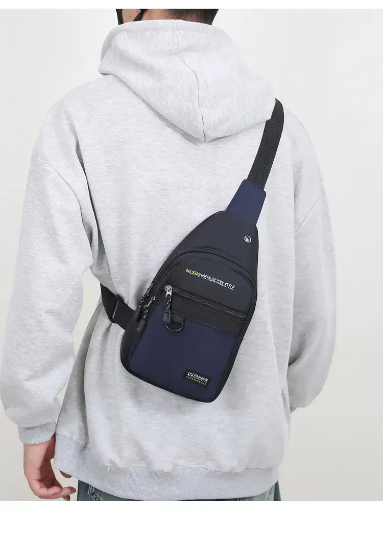 Men's Black Business Travel Crossbody Bag Lightweight All-Match — feature 13
