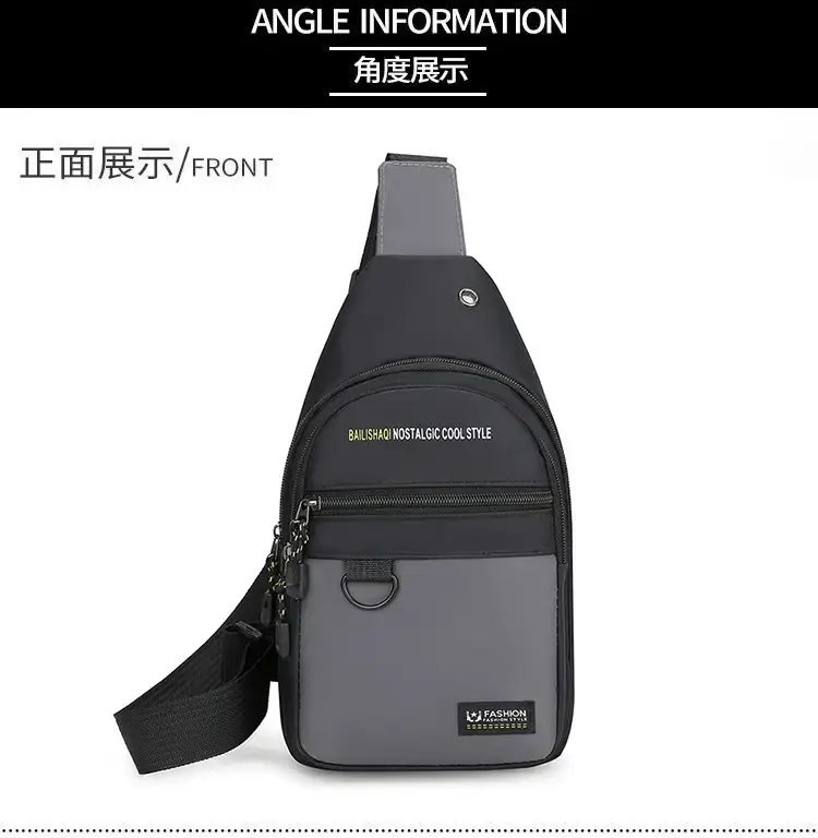 Men's Black Business Travel Crossbody Bag Lightweight All-Match — feature 27
