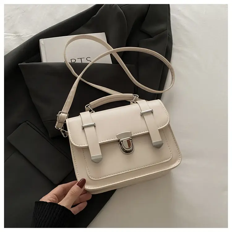 Korean Style Brown Square Shoulder Bag for Women — feature 18