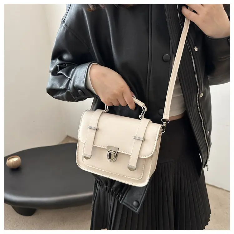 Korean Style Brown Square Shoulder Bag for Women — feature 9