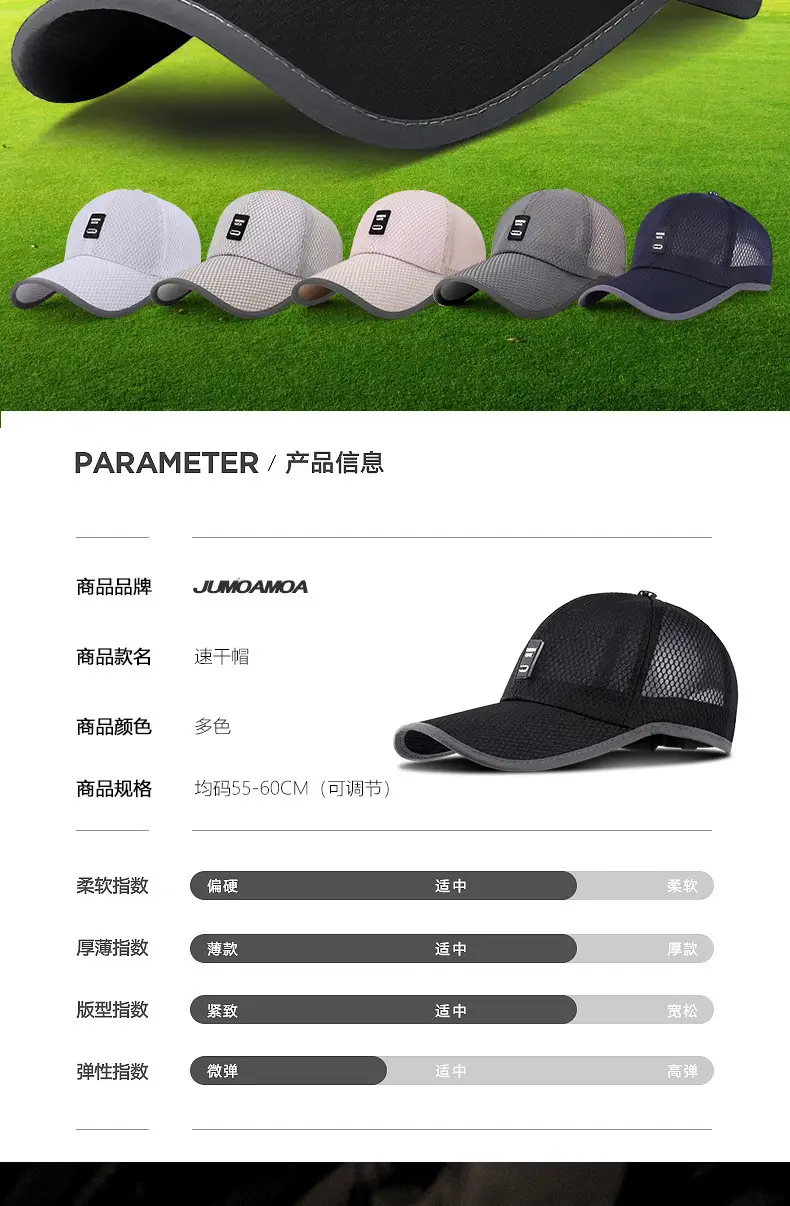 Men's Grey Waffle Cap with Net Back — feature 10