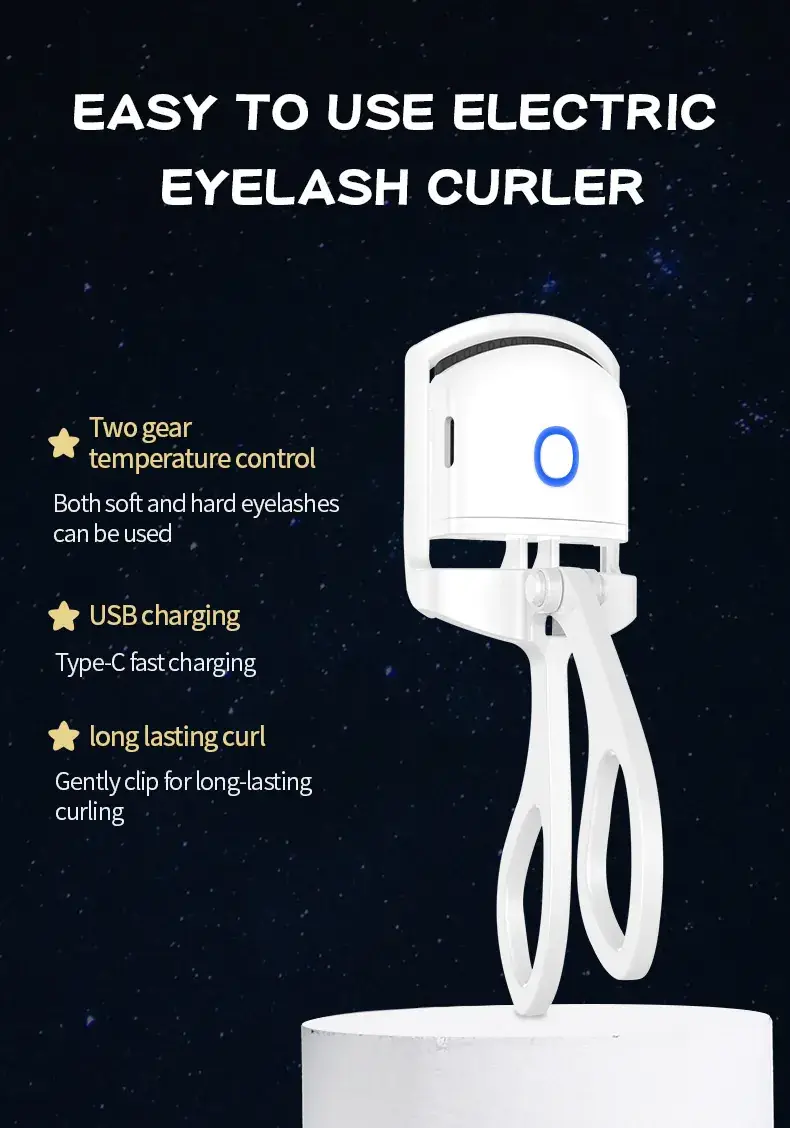 Cross-border Mini Electric Eyelash Curler with Temperature Control — feature 5