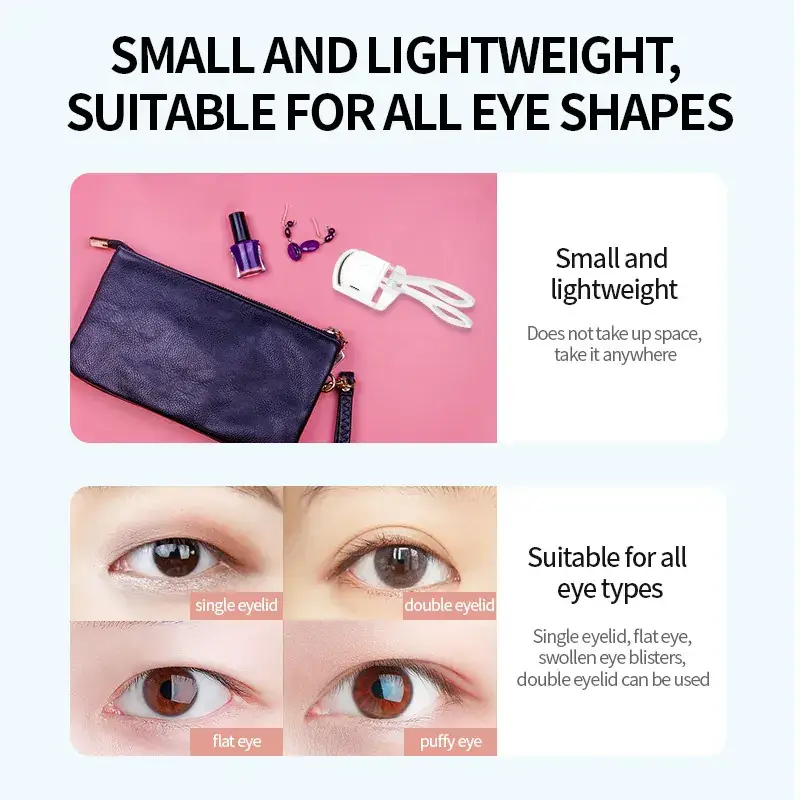 Cross-border Mini Electric Eyelash Curler with Temperature Control — feature 9