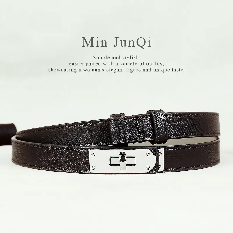 Women's High-end Genuine Leather Belt with Dress Seal