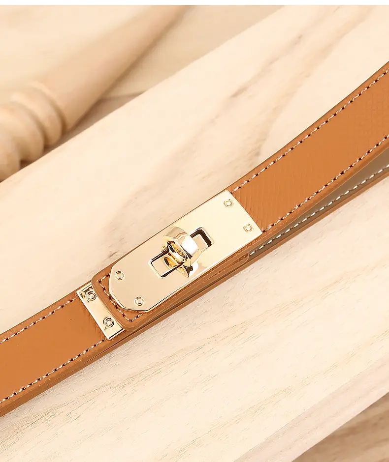 Women's High-end Genuine Leather Belt with Dress Seal — feature 27