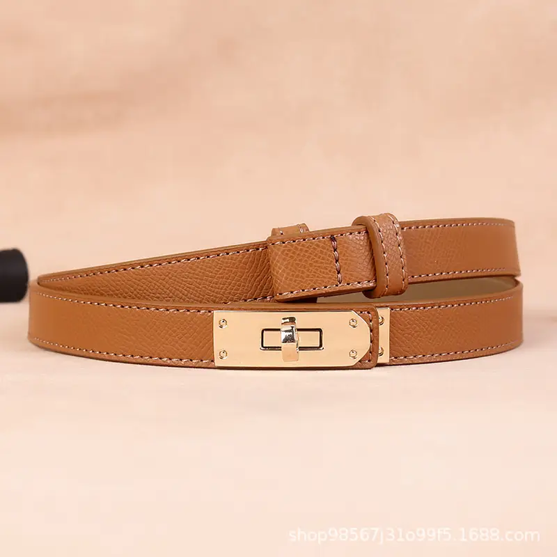 Women's High-end Genuine Leather Belt with Dress Seal
