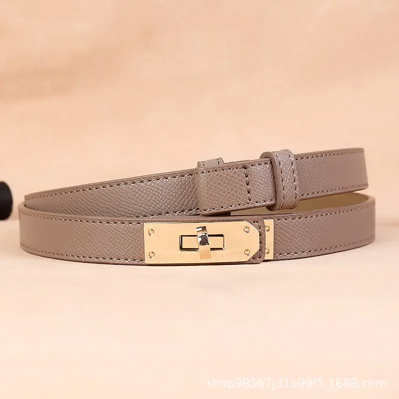 Women's High-end Genuine Leather Belt with Dress Seal
