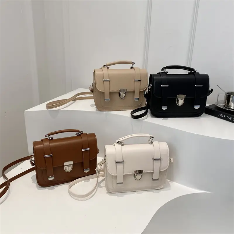 Women's Black Shoulder Crossbody Bag 2024 Winter Trendy - Image 8
