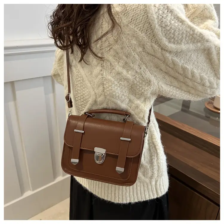 Women's Black Shoulder Crossbody Bag 2024 Winter Trendy — feature 16