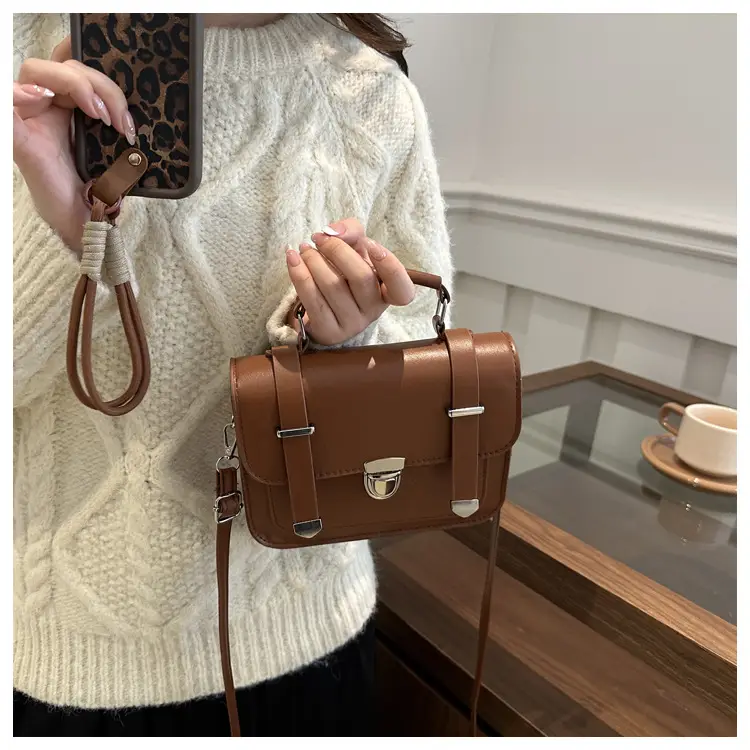 Women's Black Shoulder Crossbody Bag 2024 Winter Trendy — feature 17