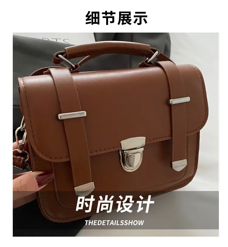Women's Black Shoulder Crossbody Bag 2024 Winter Trendy — feature 3