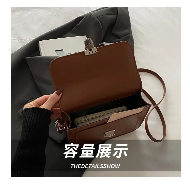 Women's Black Shoulder Crossbody Bag 2024 Winter Trendy — feature 7