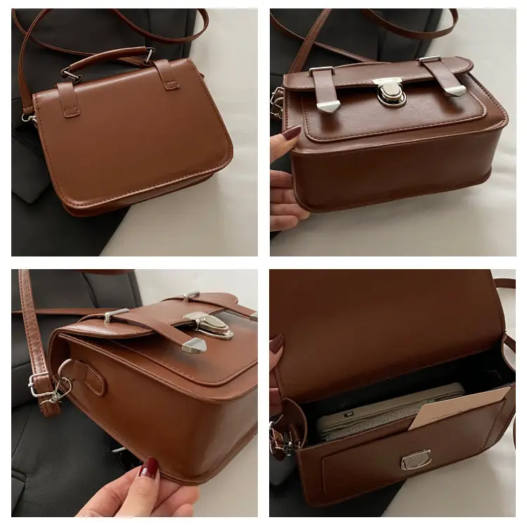 Women's Black Shoulder Crossbody Bag 2024 Winter Trendy — feature 8