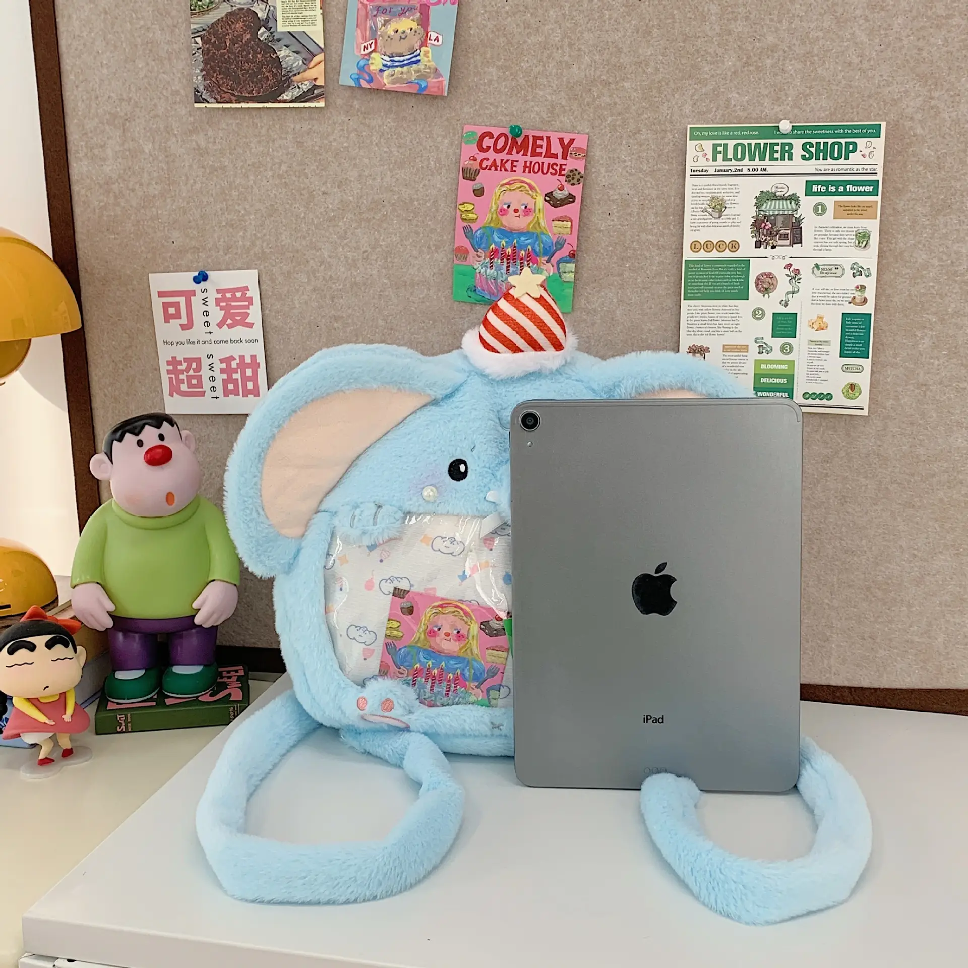 Cute Cartoon Plush Animal Backpack for Girls - Image 6