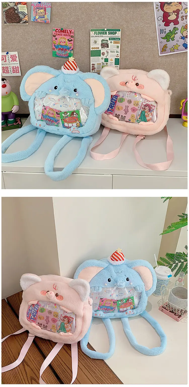 Cute Cartoon Plush Animal Backpack for Girls — feature 19