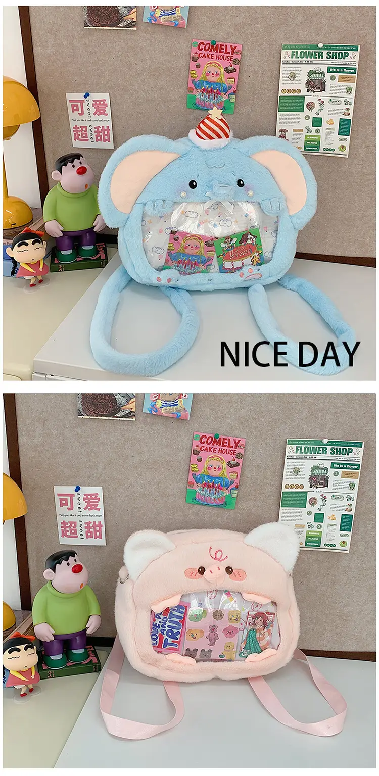 Cute Cartoon Plush Animal Backpack for Girls — feature 22