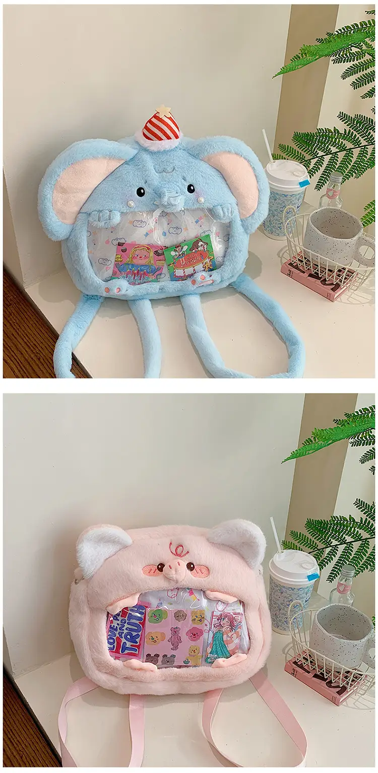 Cute Cartoon Plush Animal Backpack for Girls — feature 24
