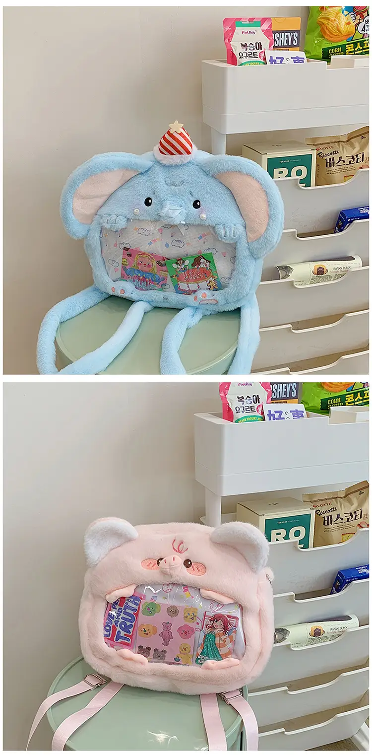 Cute Cartoon Plush Animal Backpack for Girls — feature 25