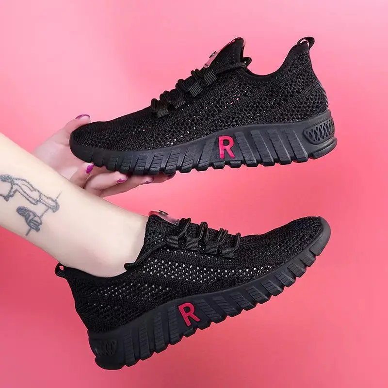 2023 Black Mesh Casual Shoes for Women - Image 5