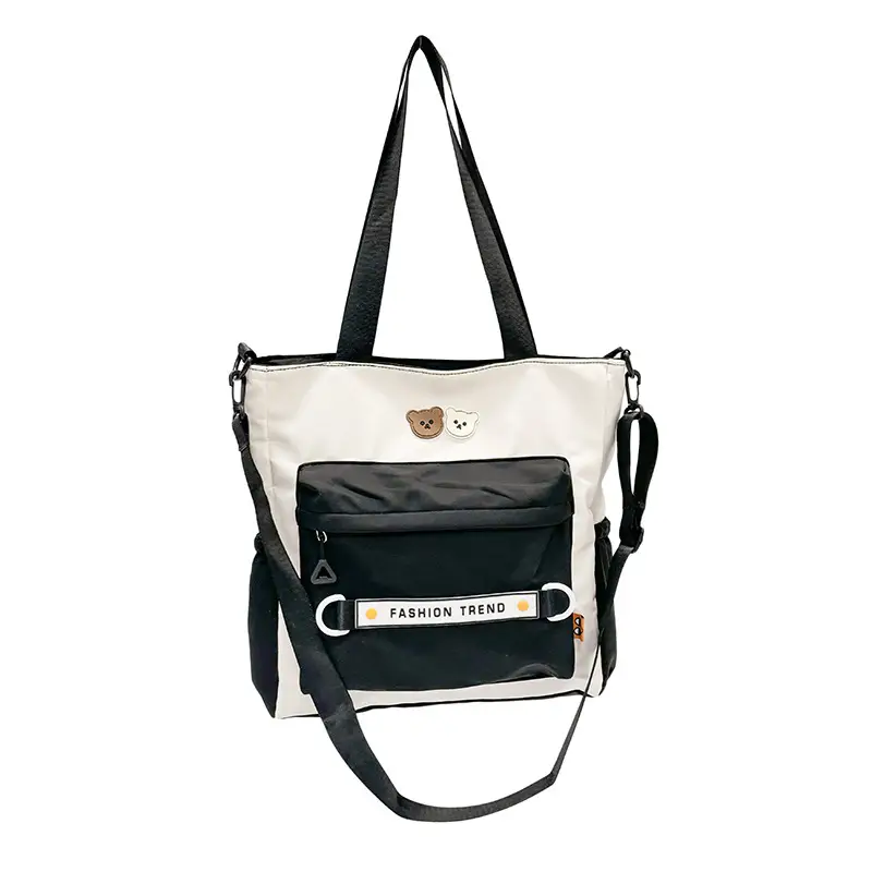 Women's Harajuku Style Shoulder Bag with Front Pocket & Adjustable Strap - Image 10