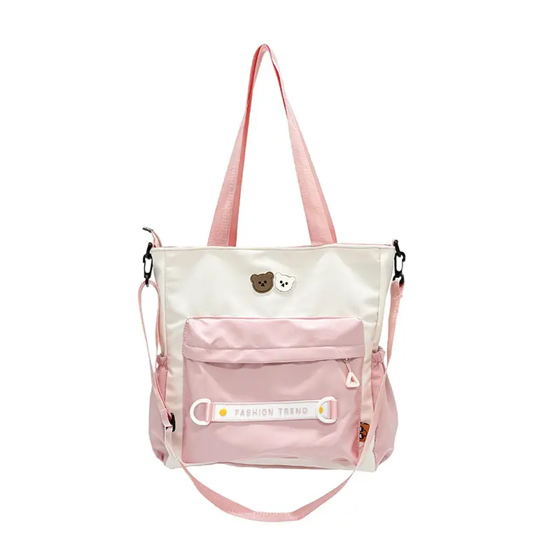 Women's Harajuku Style Shoulder Bag with Front Pocket & Adjustable Strap - Image 2