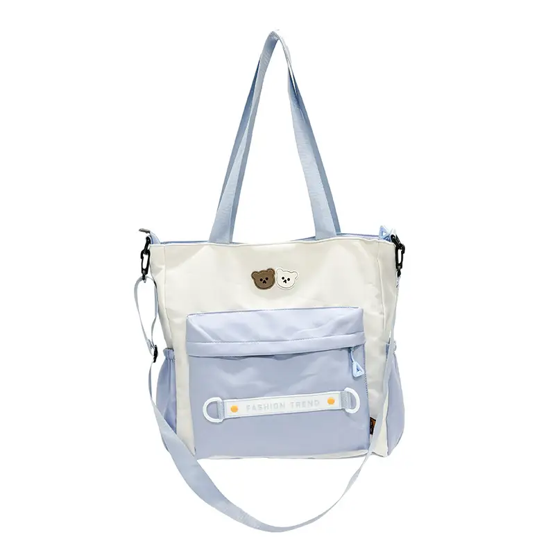 Women's Harajuku Style Shoulder Bag with Front Pocket & Adjustable Strap - Image 4