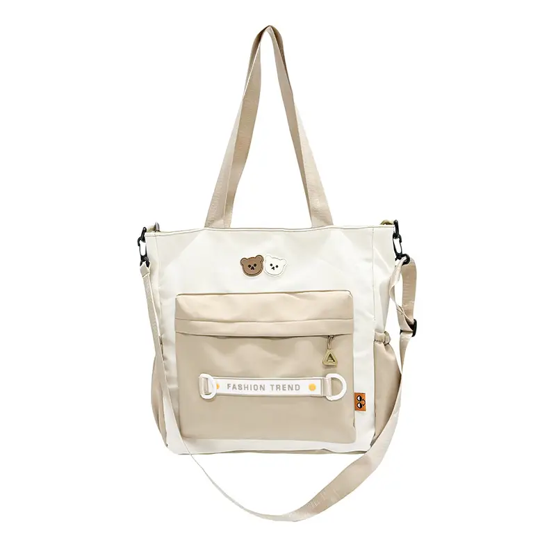 Women's Harajuku Style Shoulder Bag with Front Pocket & Adjustable Strap - Image 5