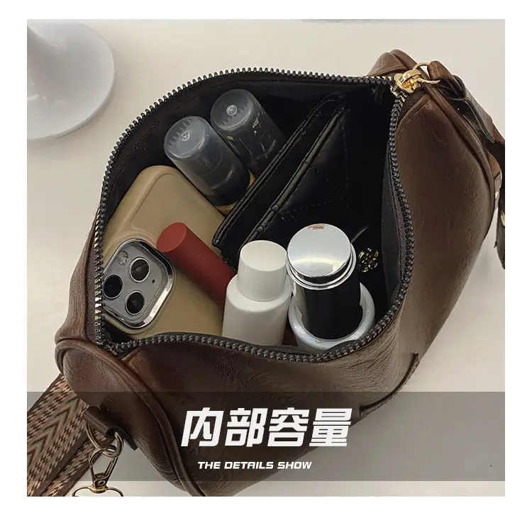 Black Retro Shoulder Messenger Bag for Women — feature 6
