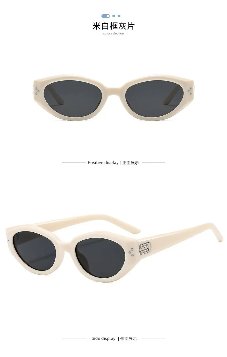 Korean Style Cat's Eye Sunglasses Black UV Resistant — feature 17