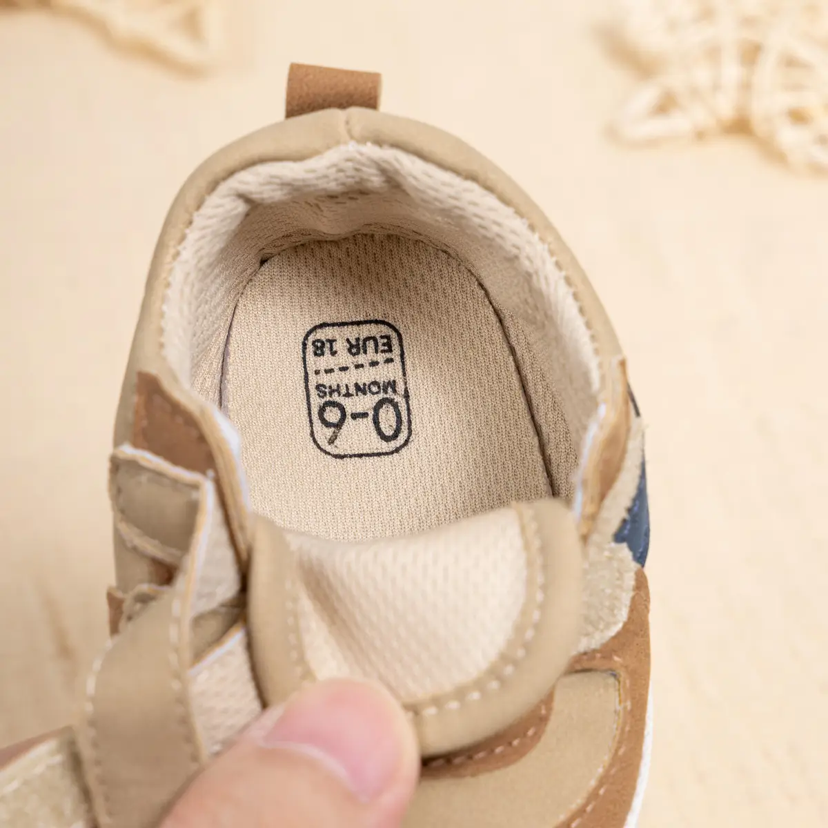 2025 Baby Velcro Shoes for Toddlers Brown Blue — feature 13