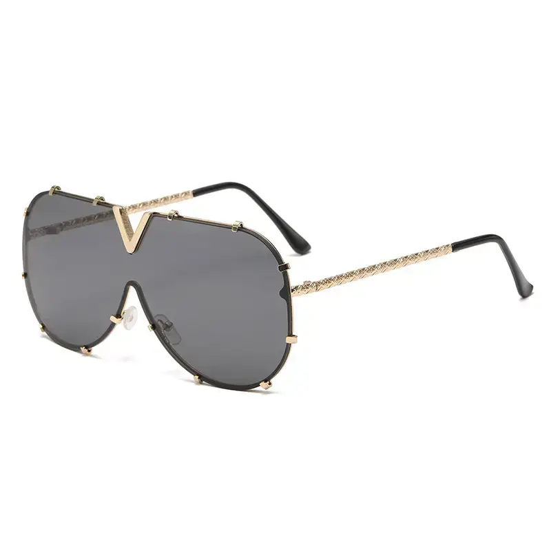 Women's Metal Frame Sunglasses with Colorful Lenses - Image 12