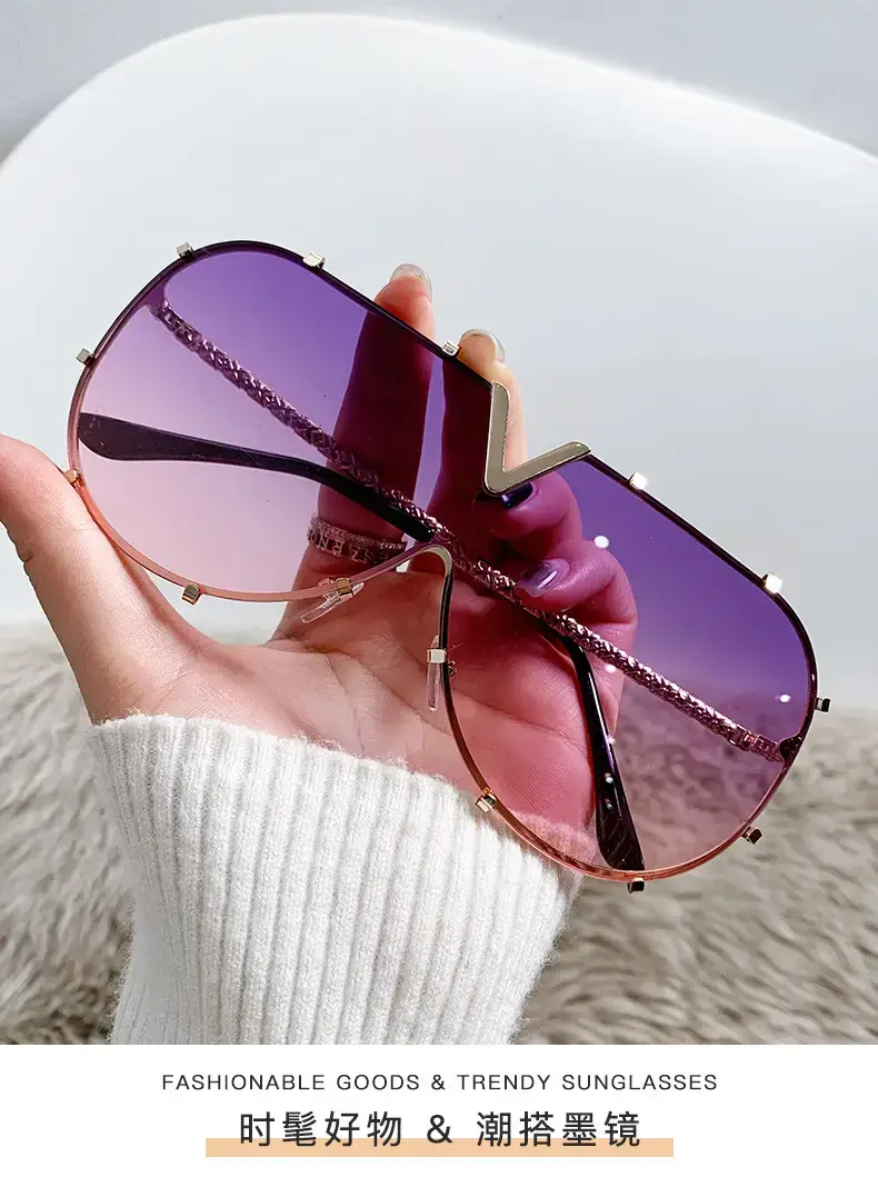Women's Metal Frame Sunglasses with Colorful Lenses β feature 1