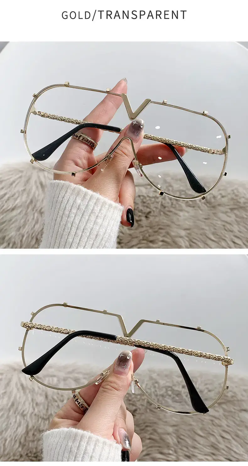 Women's Metal Frame Sunglasses with Colorful Lenses β feature 15