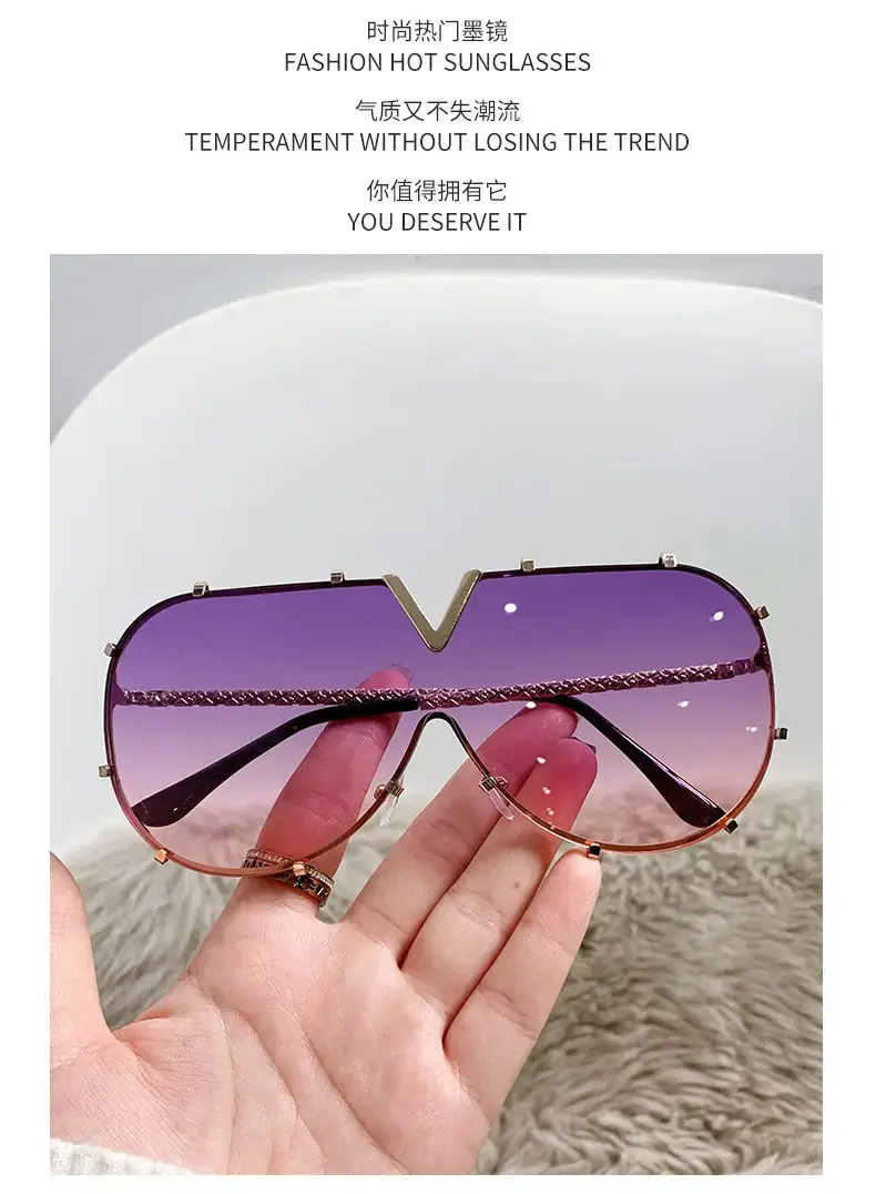 Women's Metal Frame Sunglasses with Colorful Lenses β feature 2