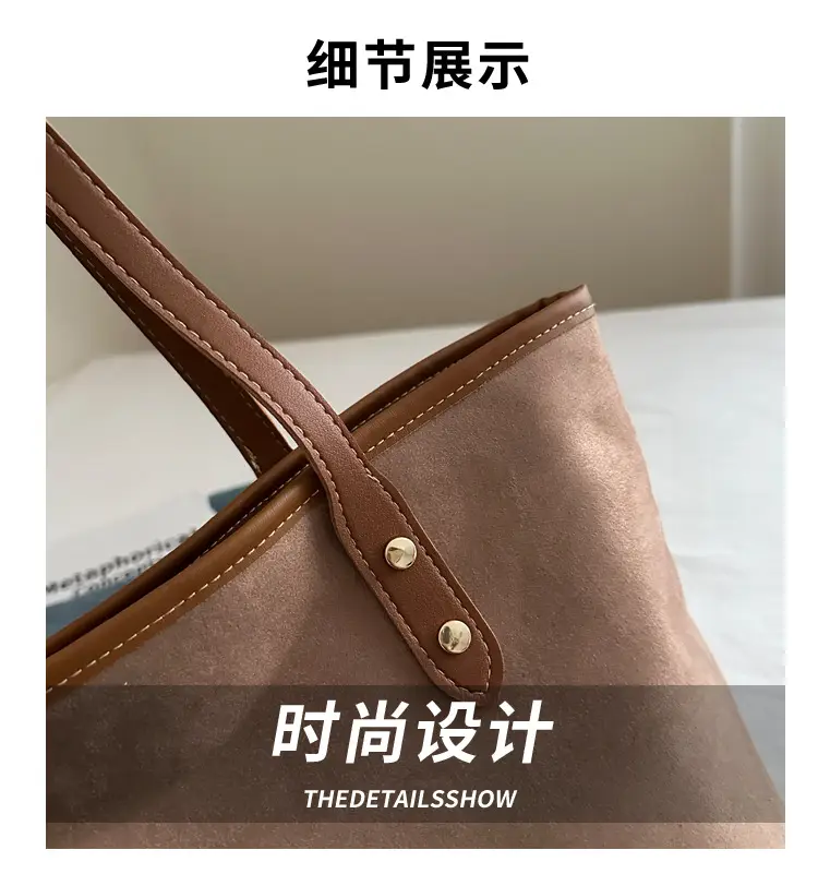 Large Capacity Tan Shoulder Bag for Women 2024 — feature 4