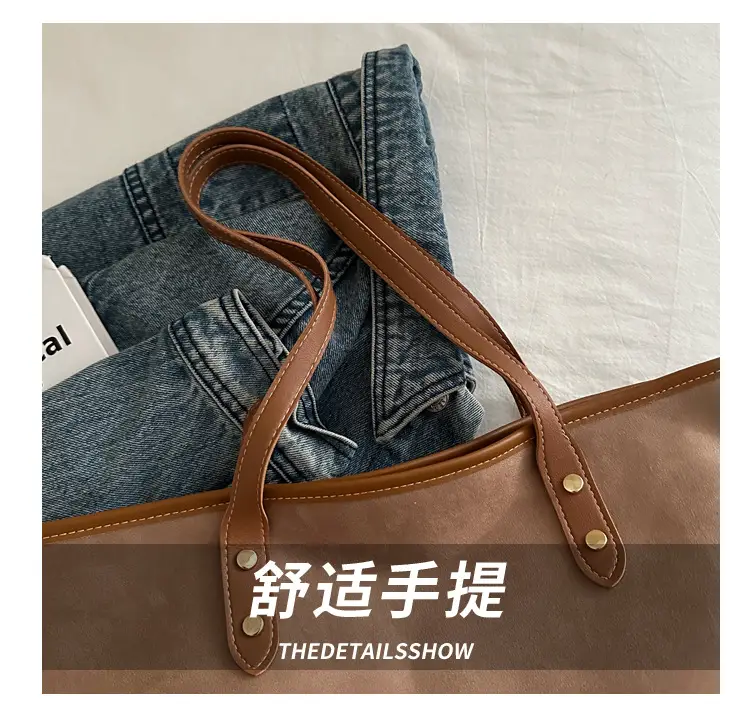 Large Capacity Tan Shoulder Bag for Women 2024 — feature 5