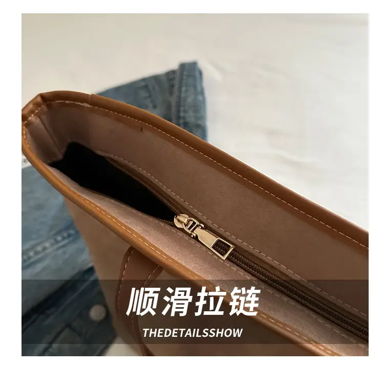 Large Capacity Tan Shoulder Bag for Women 2024 — feature 6