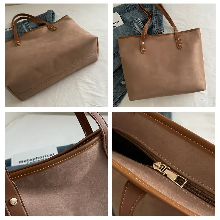 Large Capacity Tan Shoulder Bag for Women 2024 — feature 8