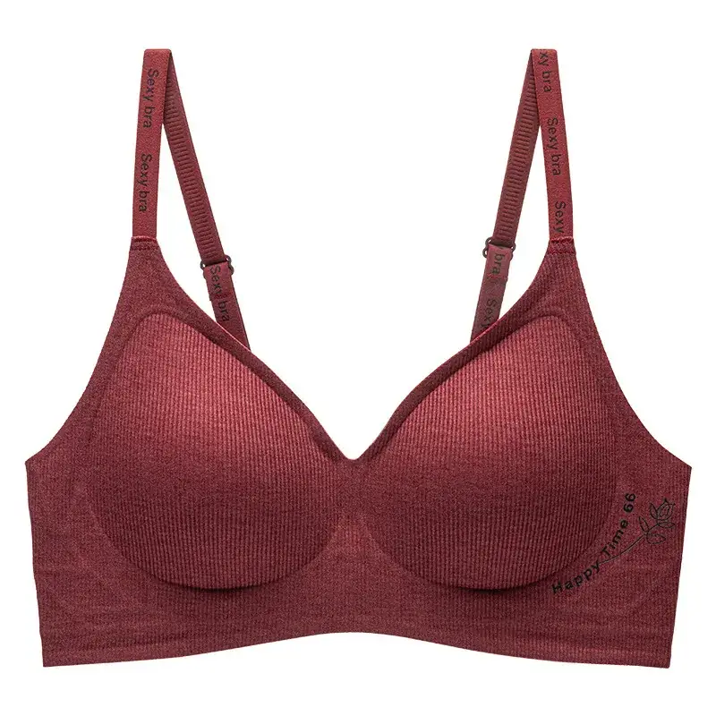 Women's Black Push Up Seamless Bra with Adjustable Straps - Image 4