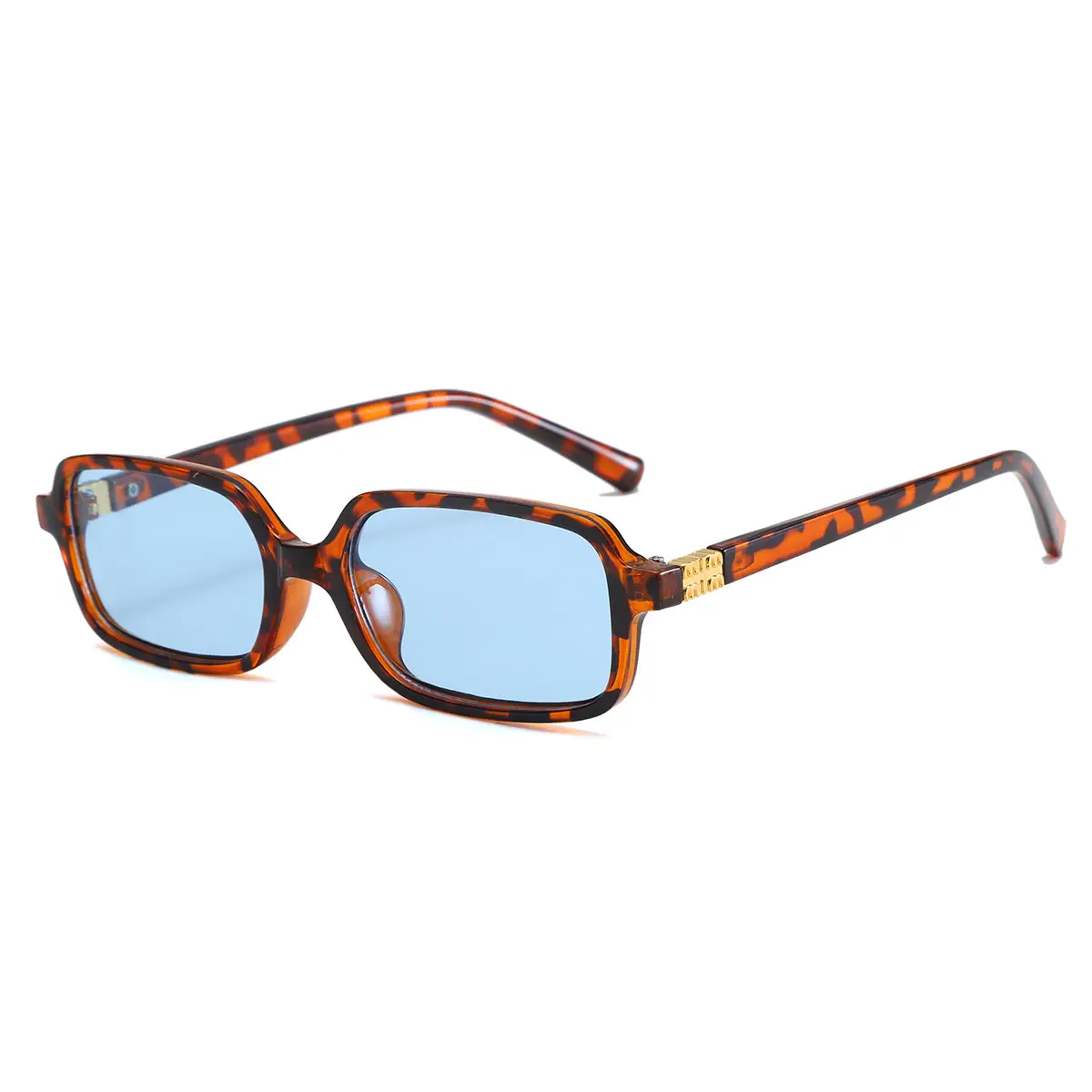2025 New Square Frame Leopard Print Sunglasses Women - Image 9