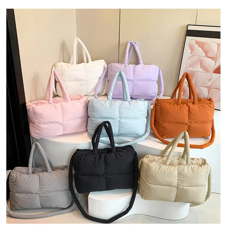 White Cotton Pillow Bag for Women Shoulder Carry — feature 10