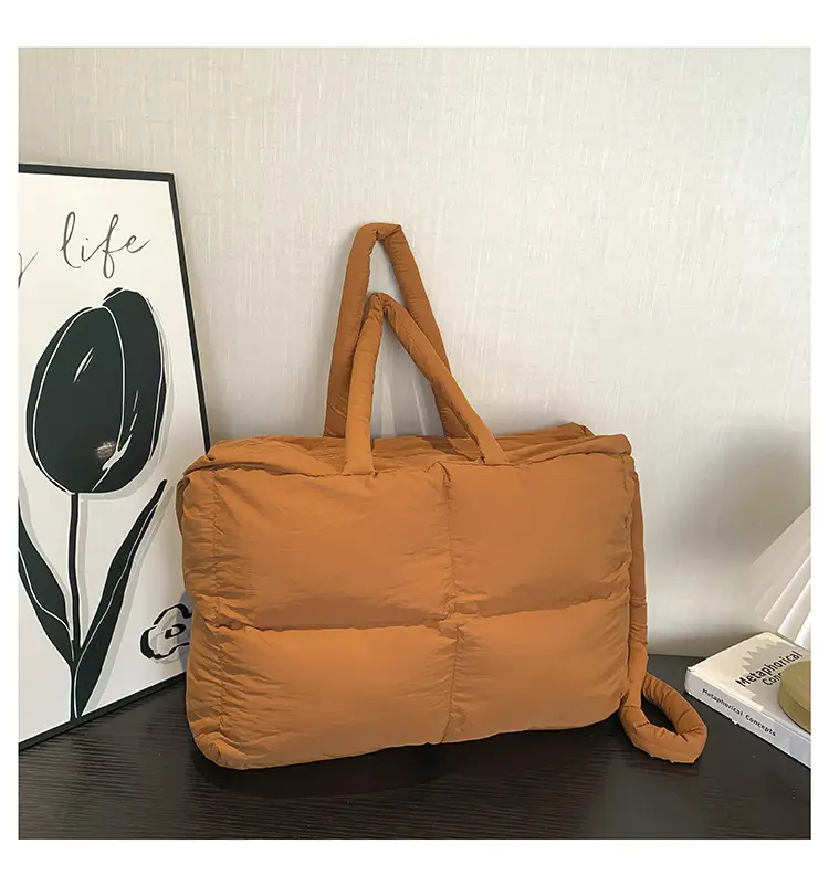 White Cotton Pillow Bag for Women Shoulder Carry — feature 40
