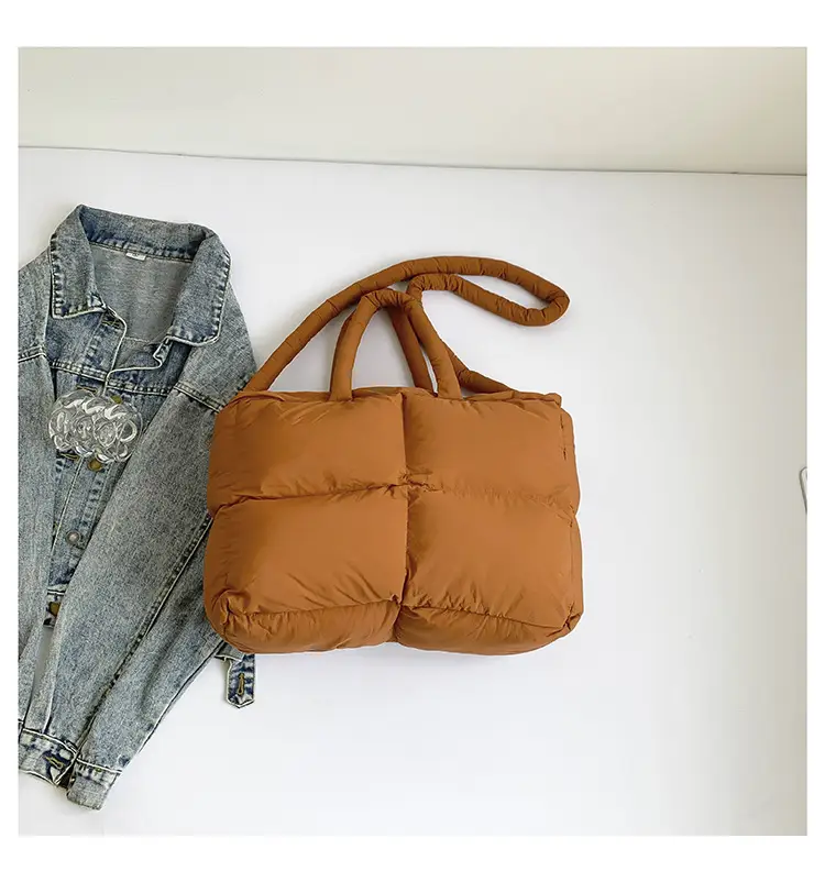 White Cotton Pillow Bag for Women Shoulder Carry — feature 42