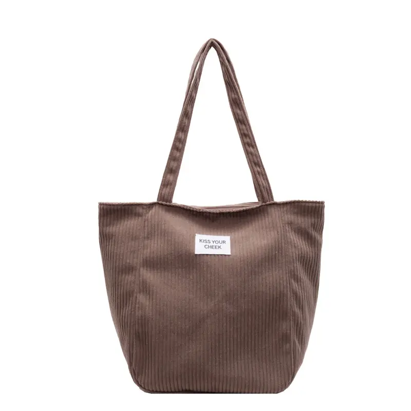 Corduroy Women's Shoulder Crossbody Bag Large Capacity - Image 2