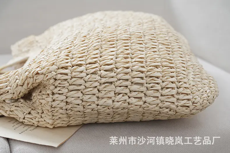 2024 Vintage Woven Straw Handbag Large Capacity — feature 10
