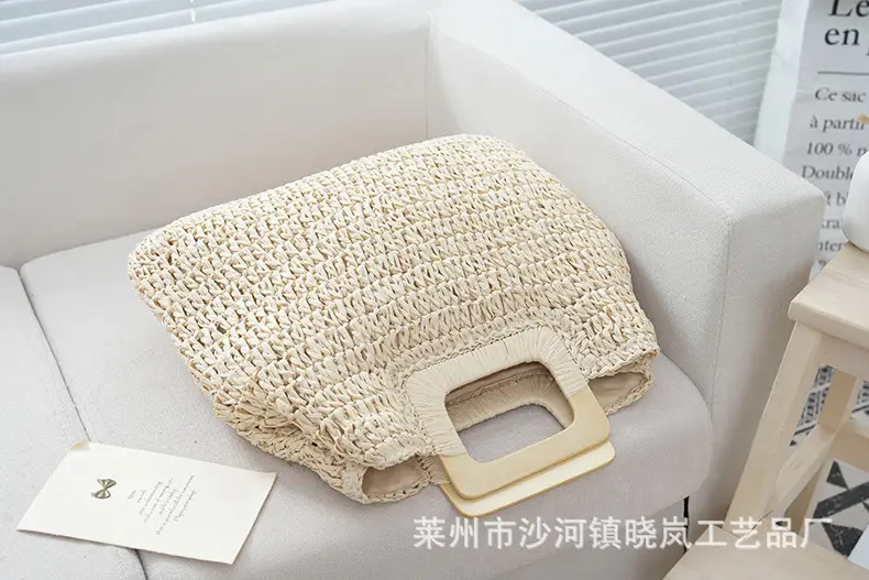 2024 Vintage Woven Straw Handbag Large Capacity — feature 6