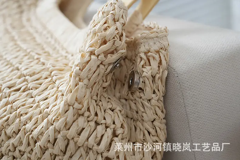 2024 Vintage Woven Straw Handbag Large Capacity — feature 9